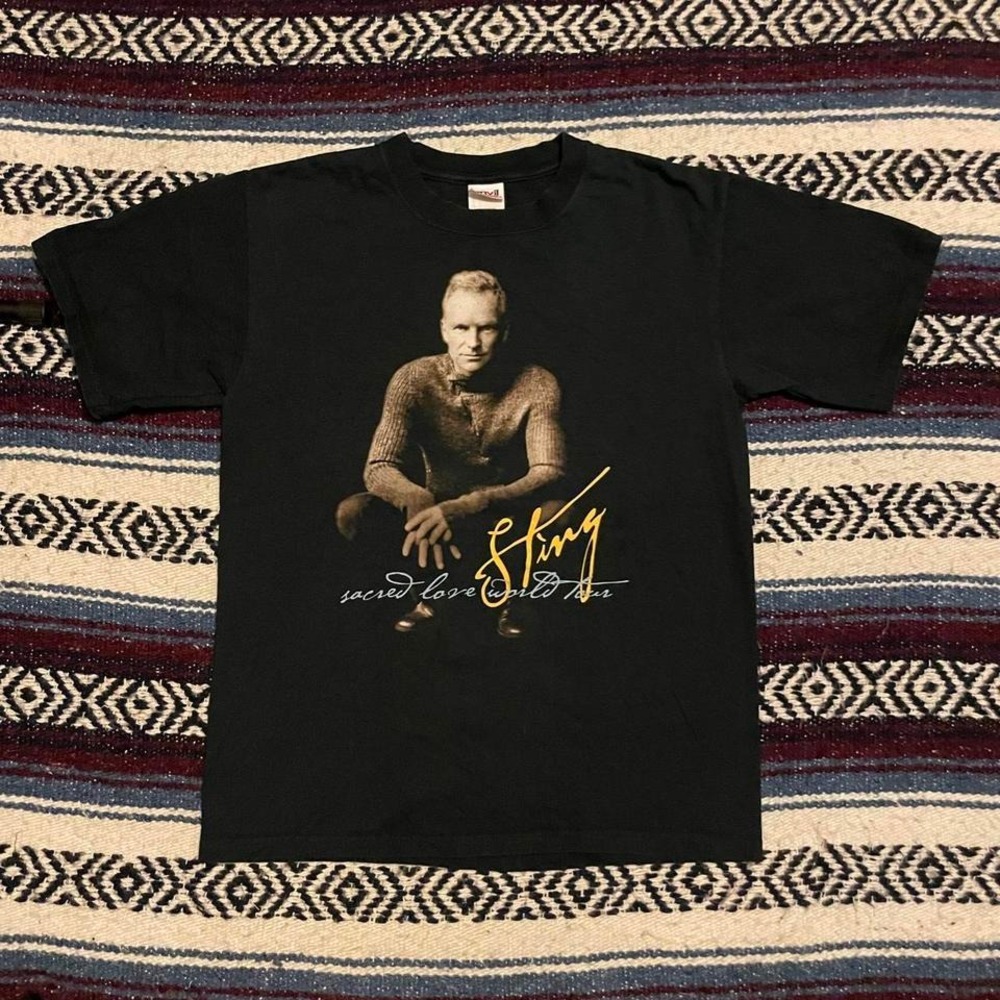 Vintage 2004 Sting Sacred Love World tour the police band‎ artist tour tshirt